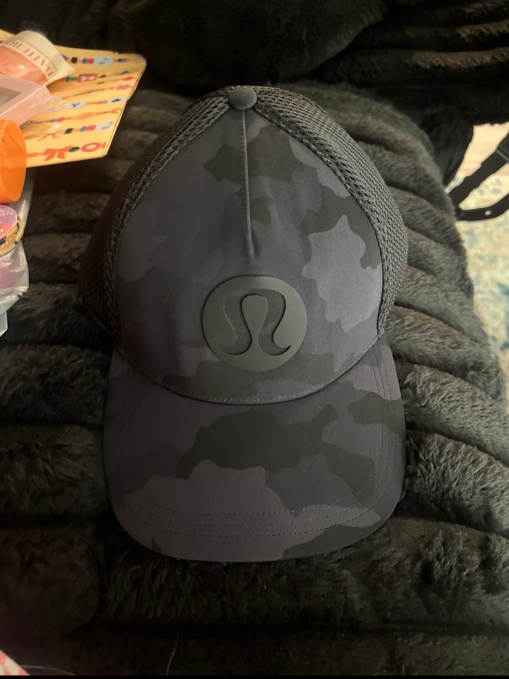 lululemon athletica Black Mesh Trucker Hat